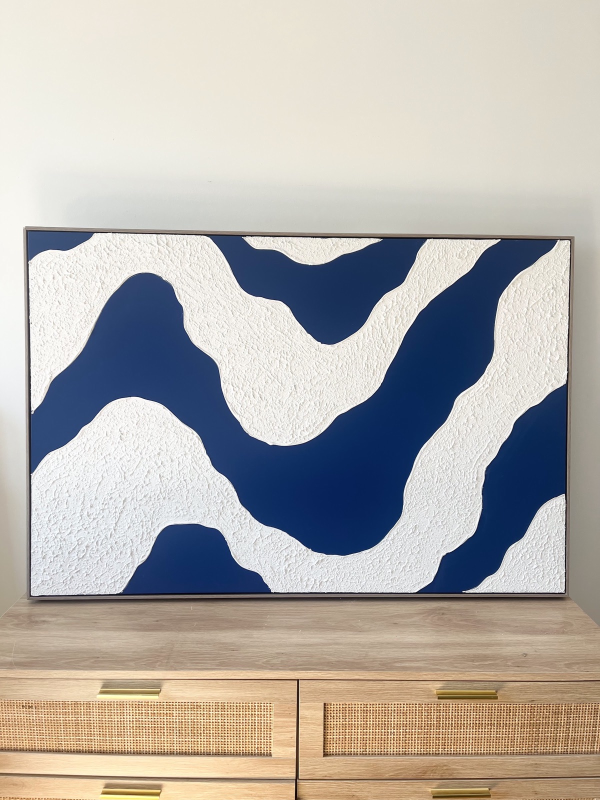 Relief painting by Nate Stegemiller