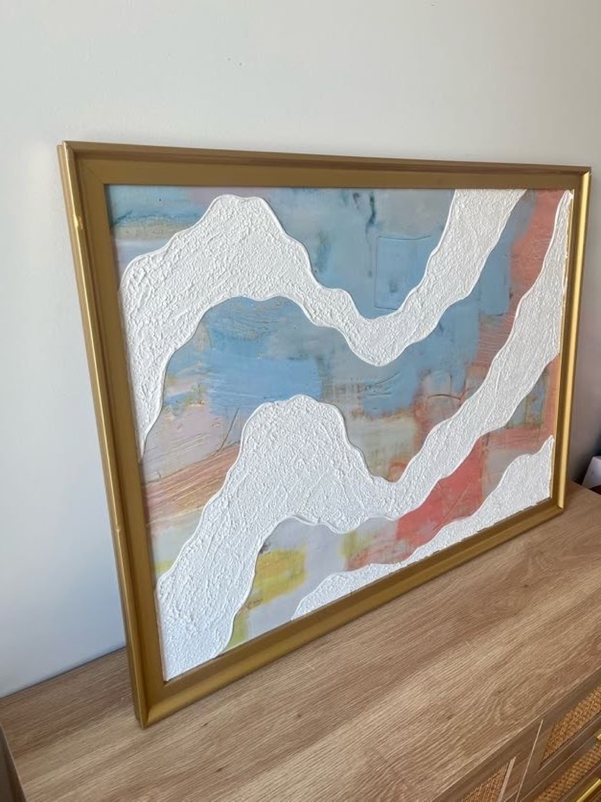 Relief painting by Nate Stegemiller