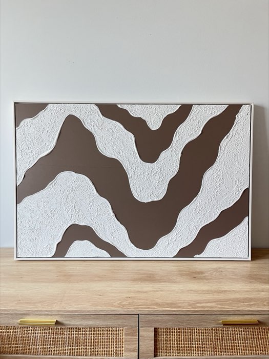 Relief painting by Nate Stegemiller