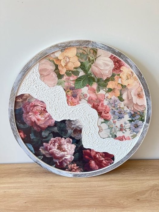 Relief painting by Nate Stegemiller